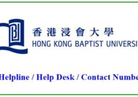 Hong Kong Baptist University Helpline Number