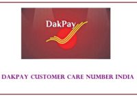 dakpay customer care number India